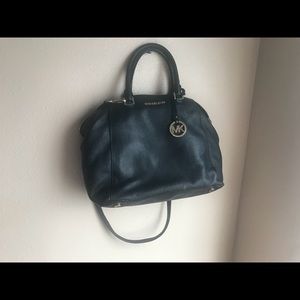 Black Leather Michael Kors Handbag